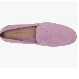 Aerosoles NEW hour penny loafer lavender leather size 7